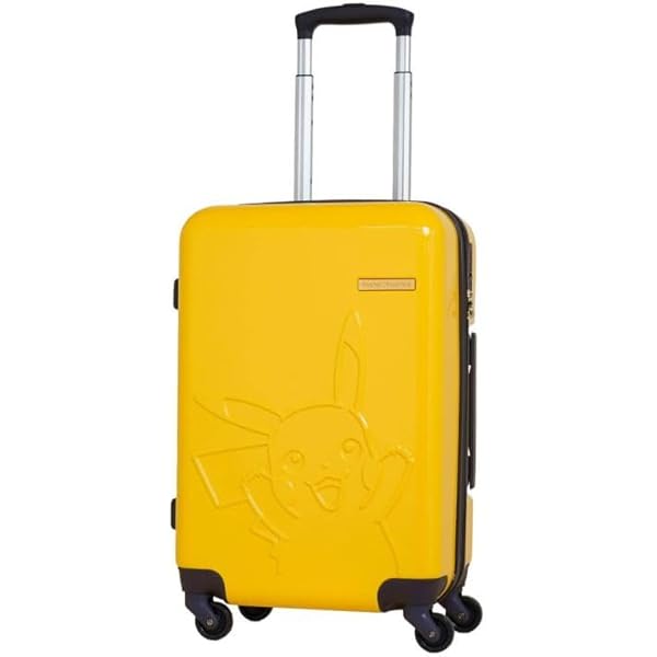 Amazon | 衣類用圧縮袋付き ポケモン スーツケース S ピカチュウ 37L